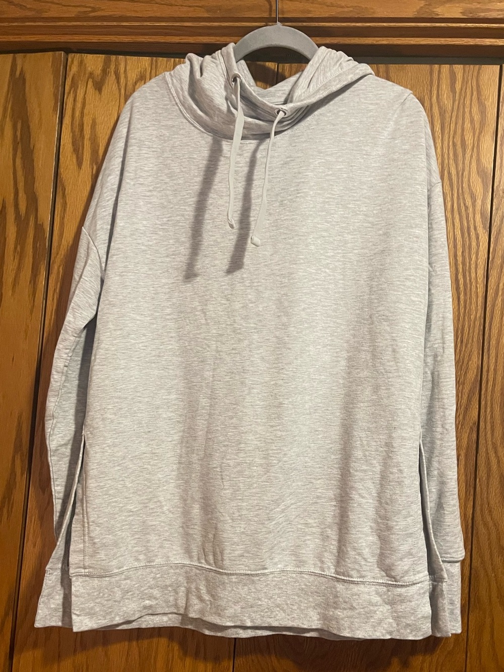 Active Life Light Gray Crewneck Hoodie Sweater